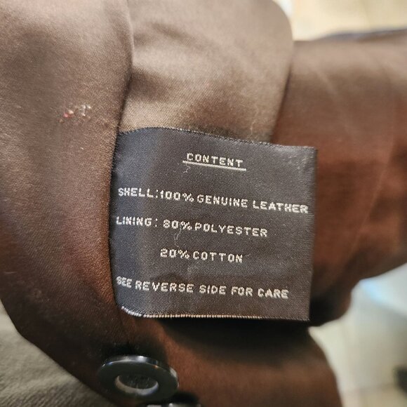 Vintage Fleet Street Red Label Black Leather Jacket Large Soft Blazer Style - Picture 6 of 7